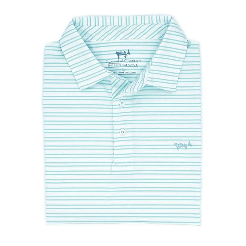 Coastal Cotton Men's Performance Stripe Polo 9 Coastal Cotton Men's Performance Stripe Polo - Image 9