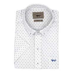 Coastal Cotton Men's Print Performance Short Sleeve Sport Shirt -Patagonia Shop coastal cotton mens print performance short sleeve sport shirt blue domino