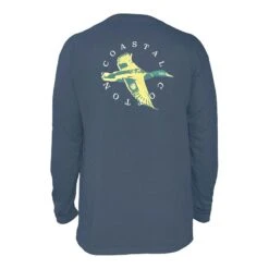 Coastal Cotton Men's Printed Pima Cotton Long-Sleeve Pocket Tee -Patagonia Shop coastal cotton mens printed pima cotton long sleeve pocket tee duck navy