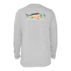 Coastal Cotton Men's Printed Pima Cotton Long-Sleeve Pocket Tee -Patagonia Shop coastal cotton mens printed pima cotton long sleeve pocket tee water fish lt grey