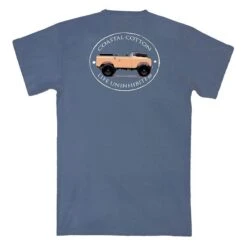 Coastal Cotton Men's Printed 100% Pima Cotton Short-Sleeve Pocket Tee -Patagonia Shop coastal cotton mens short sleeve printed pima cotton pocket tee stone blue defender