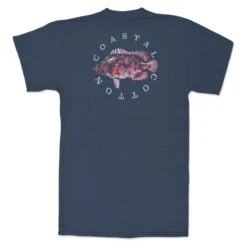 Coastal Cotton Men's Printed 100% Pima Cotton Short-Sleeve Pocket Tee -Patagonia Shop coastal cotton mens short sleeve printed pima cotton pocket tee triple navy