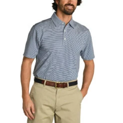 Duck Head Men's Chapman Stripe Polo -Patagonia Shop duck head mens chapman stripe polo indigo blue 1