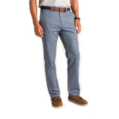 Duckhead Men's Harbor Performance Chino - 32" Inseam -Patagonia Shop duck head mens harbor perofrmance chino slate blue grid 2