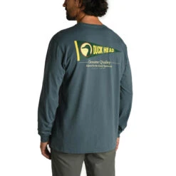 Duck Head Men's Classic Pennant Long-Sleeve T-Shirt 7 Duck Head Men's Classic Pennant Long-Sleeve T-Shirt -Patagonia Shop duck head mens pennant long sleeve t shirt orion blue 3