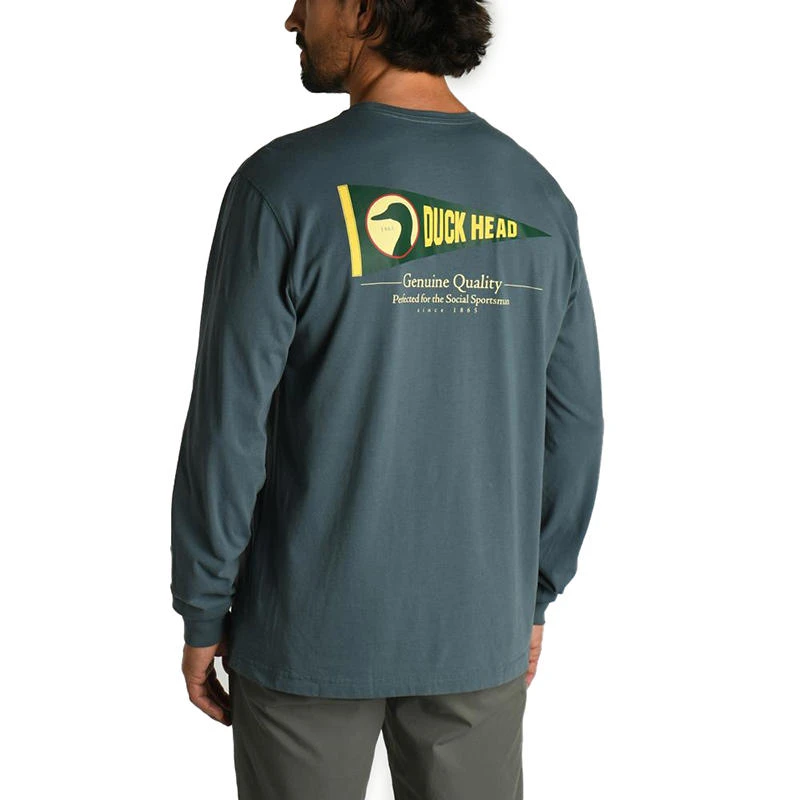 Duck Head Men's Classic Pennant Long-Sleeve T-Shirt 3 Duck Head Men's Classic Pennant Long-Sleeve T-Shirt - Image 3