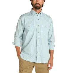 Duckhead Men's Lupton Long-Sleeve Plaid Guide Shirt -Patagonia Shop duckhead mens lupton long sleeve plaid guide shirt front