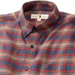 Duckhead Men's Woodlawn Flannel Plaid Shirt -Patagonia Shop duckhead mens woodlawn flannel plaid close