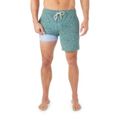 Fair Harbor Men's The Bayberry Trunk - 7" Inseam -Patagonia Shop fair harbor mens the bayberry trunk green mini floral 2