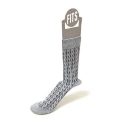 FITS Women's Cable Knit Crew Socks