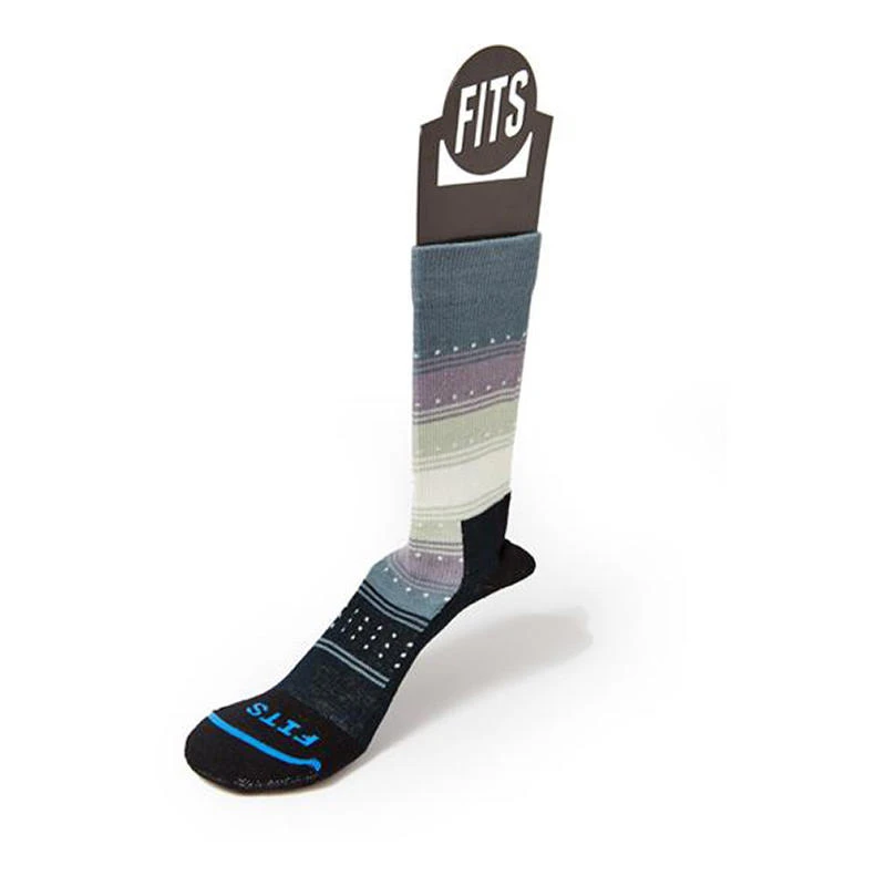 FITS Women's Casual Gradient Stripe Crew Socks 2 FITS Women's Casual Gradient Stripe Crew Socks - Image 2