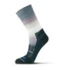 FITS Women's Casual Gradient Stripe Crew Socks
