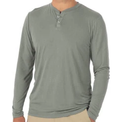 Free Fly Men's Bamboo Cruiser Henley -Patagonia Shop free fly mens bamboo cruiser henley Sagebrush 1 1