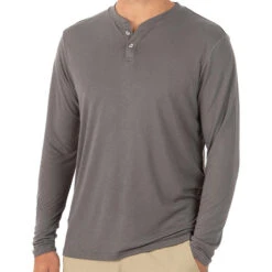 Free Fly Men's Bamboo Cruiser Henley -Patagonia Shop free fly mens bamboo cruiser henley SteelGrey 1 1