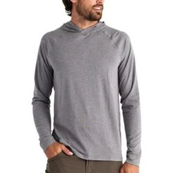 Free Fly Men's Bamboo Flex Hoody -Patagonia Shop free fly mens bamboo flex hoody heather graphite