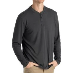 Free Fly Men's Bamboo Flex Long Sleeve Henley -Patagonia Shop free fly mens bamboo flex long sleeve henley 2023 black sand