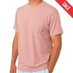 Free Fly Men's Bamboo Flex Pocket Short-Sleeve T-Shirt -Patagonia Shop free fly mens bamboo flex pocket tee heather adobe red sale