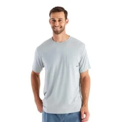 Free Fly Men's Bamboo Flex Pocket Short-Sleeve T-Shirt