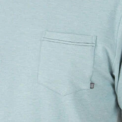Free Fly Men's Bamboo Flex Pocket Short-Sleeve T-Shirt -Patagonia Shop free fly mens bamboo flex pocket tee HeatherAlpineBlue 3