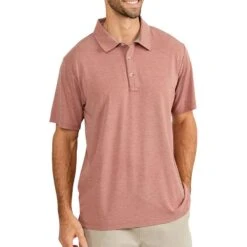 Free Fly Men's Bamboo Flex Polo -Patagonia Shop free fly mens bamboo flex polo heather brick1