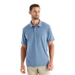 Free Fly Men's Bamboo Flex Polo -Patagonia Shop free fly mens bamboo flex polo htr deepwater