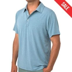 Free Fly Men's Bamboo Flex Polo -Patagonia Shop free fly mens bamboo flex polo HeatherMarine 1 sale