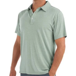 Free Fly Men's Bamboo Flex Polo -Patagonia Shop free fly mens bamboo flex polo HeatherMarsh 1