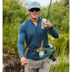 Free Fly Men's Bamboo Flex Quarter-Zip Pullover -Patagonia Shop free fly mens bamboo flex quarter zip heather blue current 3