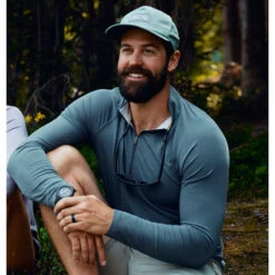 Free Fly Men's Bamboo Flex Quarter-Zip Pullover -Patagonia Shop free fly mens bamboo flex quarter zip heather blue current 5