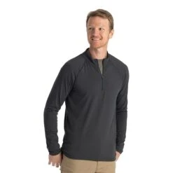 Free Fly Men's Bamboo Flex Quarter-Zip Pullover