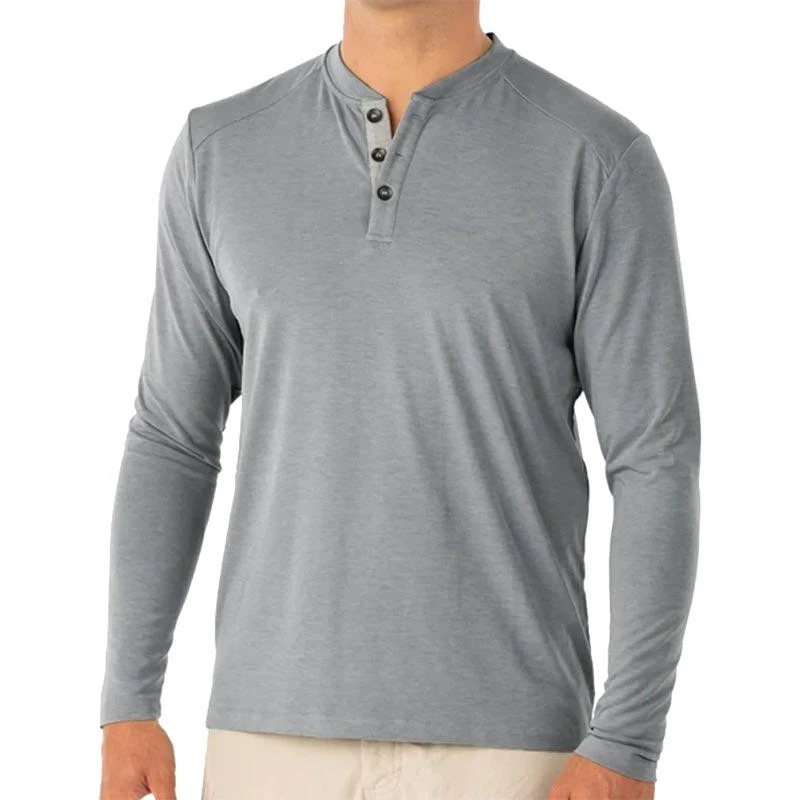 Free Fly Men's Bamboo Long-Sleeve Henley 2 Free Fly Men's Bamboo Long-Sleeve Henley - Image 2