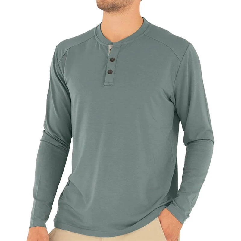Free Fly Men's Bamboo Long-Sleeve Henley 6 Free Fly Men's Bamboo Long-Sleeve Henley - Image 6