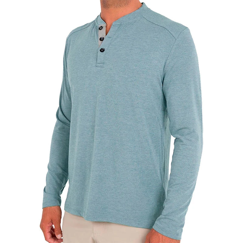 Free Fly Men's Bamboo Long-Sleeve Henley 8 Free Fly Men's Bamboo Long-Sleeve Henley - Image 8