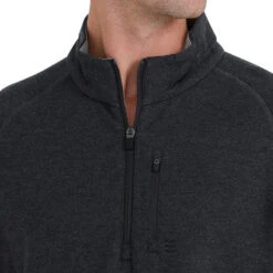 Free Fly Men's Bamboo Heritage Fleece Quarter-Zip Pullover -Patagonia Shop free fly mens bamboo heritage fleece pullover heather black 2