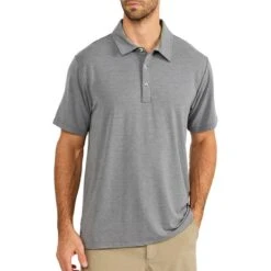 Free Fly Men's Bamboo Flex Polo -Patagonia Shop free fly mens bamboo polo shirt heather graphite grid