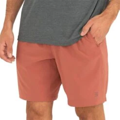 Free Fly Men's Lined Breeze Shorts - 7" Inseam 29 Free Fly Men's Lined Breeze Shorts - 7" Inseam -Patagonia Shop free fly mens breeze lined shorts adobe red