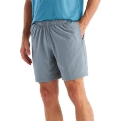 Free Fly Men's Lined Breeze Shorts - 7" Inseam 28 Free Fly Men's Lined Breeze Shorts - 7" Inseam -Patagonia Shop free fly mens breeze lined shorts slate