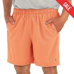 Free Fly Men's Breeze Shorts - 6" Inseam 19 Free Fly Men's Breeze Shorts - 6" Inseam -Patagonia Shop free fly mens breeze short 6 inch inseam sunrise orange sale
