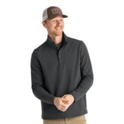 Free Fly Men's Gridback Fleece Snap Pullover -Patagonia Shop free fly mens gridback fleece snap pullover 2023 black sand
