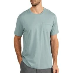 Free Fly Men's Heritage Short-Sleeve Pocket T-Shirt -Patagonia Shop free fly mens heritage pocket t shirt sabal green