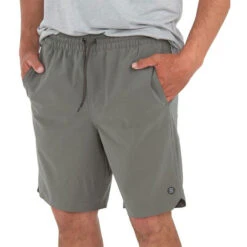 Free Fly Men's Lined Swell Shorts -Patagonia Shop free fly mens lined swell shorts smoke grey grid