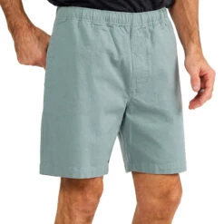 Free Fly Men's Stretch Canvas Shorts - 7" Inseam -Patagonia Shop free fly mens strech canvas shorts shale grid