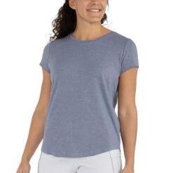 Free Fly Women's Current Short-Sleeve T-Shirt -Patagonia Shop free fly womens bamboo current tee heather stonewash