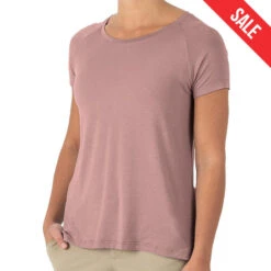 Free Fly Women's Bamboo Explorer T-Shirt -Patagonia Shop free fly womens bamboo explorer tee Light Sangria sale