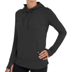 Free Fly Women's Bamboo Fleece Pullover Hoody -Patagonia Shop free fly womens bamboo fleece pullover black