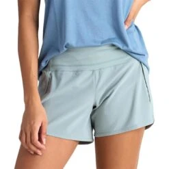 Free Fly Women's Bamboo Lined Breeze Shorts - 4" Inseam -Patagonia Shop free fly womens bamboo lined breeze shorts green haze