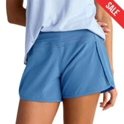 Free Fly Women's Bamboo Lined Breeze Shorts - 4" Inseam -Patagonia Shop free fly womens bamboo lined breeze shorts shadow blue1