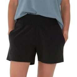 Free Fly Women's Pull-On Breeze Shorts - 3.5" Inseam -Patagonia Shop free fly womens breeze pull on shorts black grid