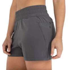 Free Fly Women's Pull-On Breeze Shorts - 3.5" Inseam -Patagonia Shop free fly womens breeze pull on shorts graphite 1