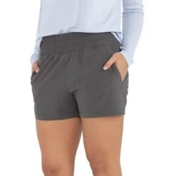 Free Fly Women's Pull-On Breeze Shorts - 3.5" Inseam -Patagonia Shop free fly womens breeze pull on shorts graphite 3